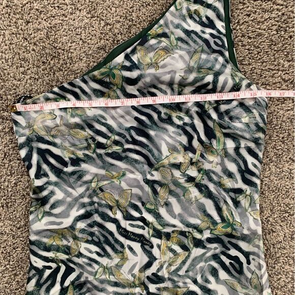 Miss Money Money One Shoulder Silk Dress - Picture 3 of 10